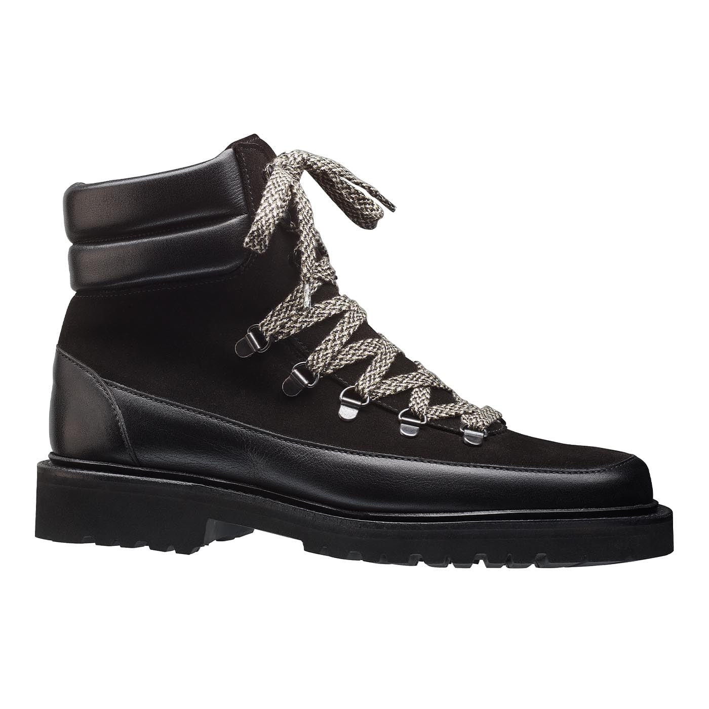Annie Black Wax Calf & Black Suede - Image 3