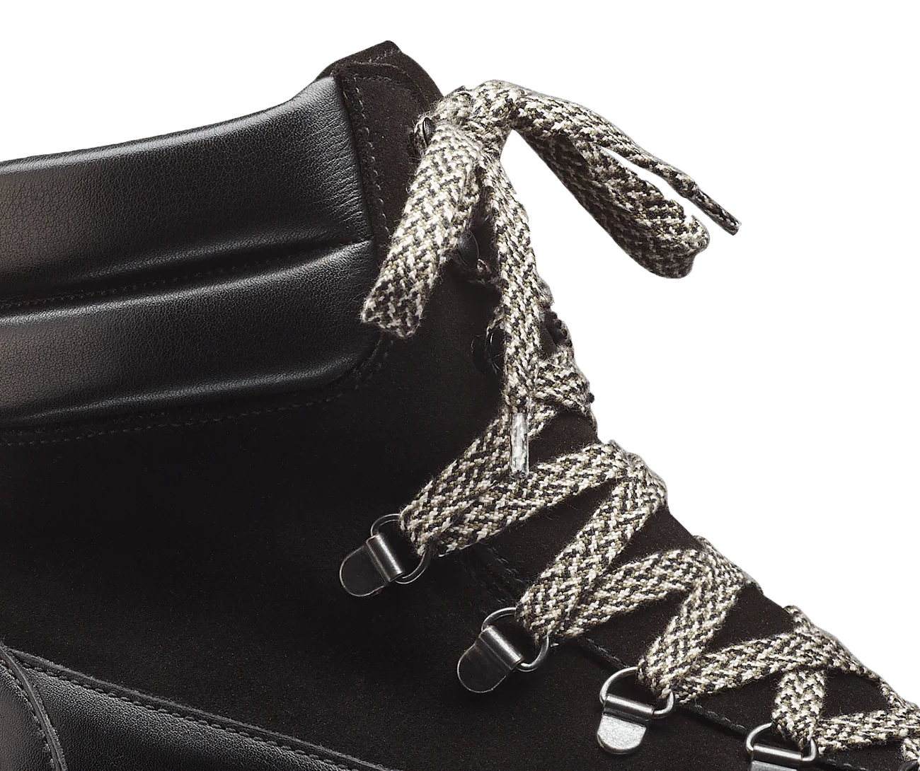 Annie Black Wax Calf & Black Suede - Image 7