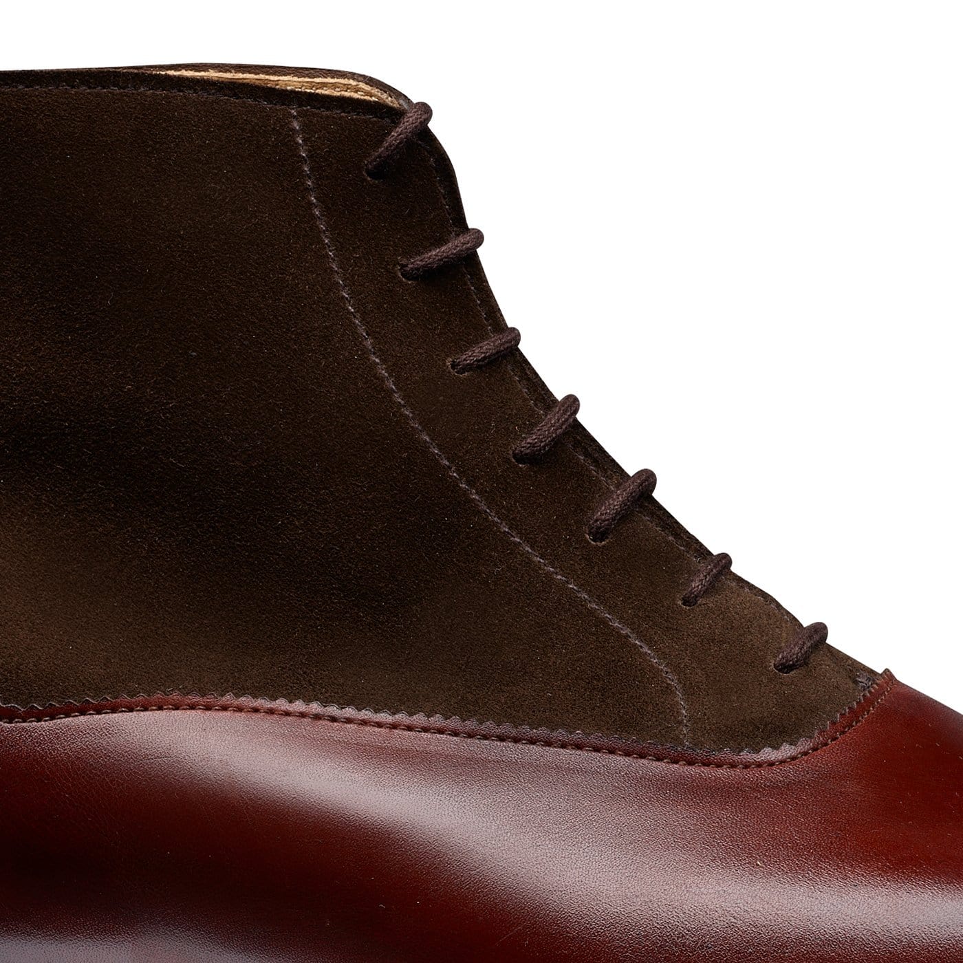 Charlton Chestnut Calf & Dark Brown Suede - Image 5