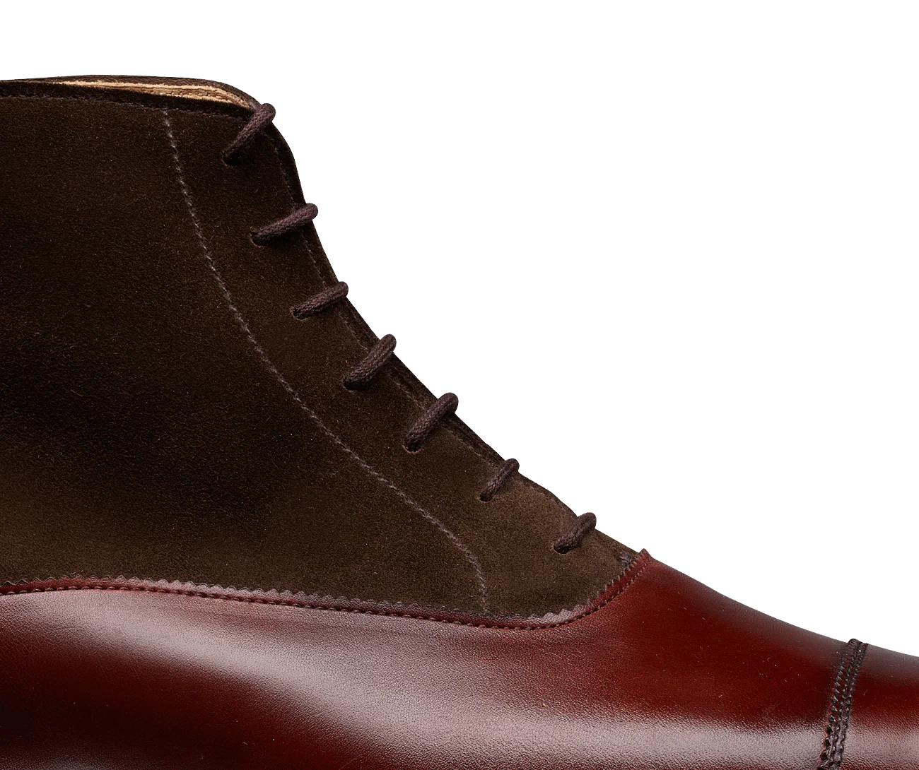 Charlton Chestnut Calf & Dark Brown Suede - Image 7