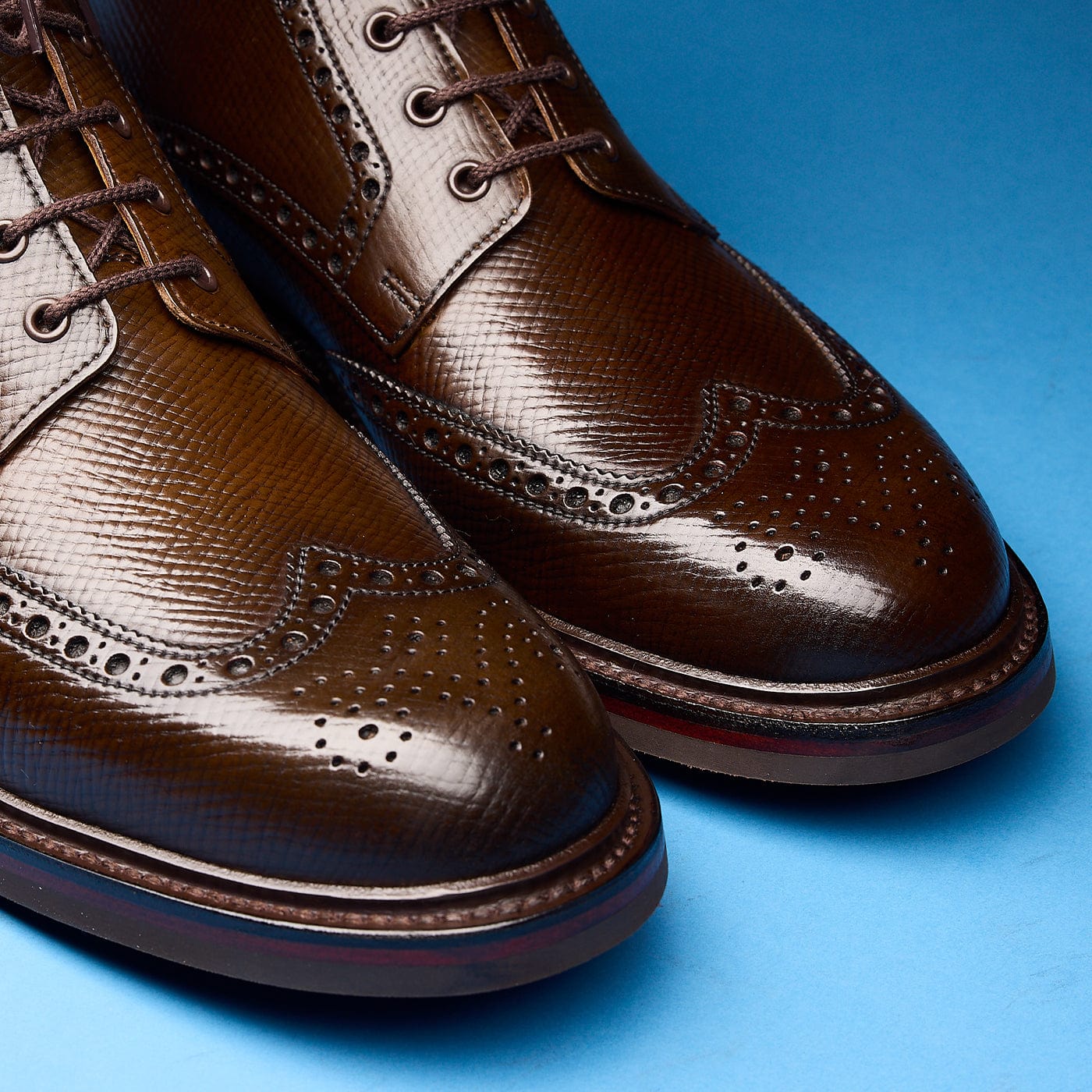 Islay Dark Brown Hatch Grain Cordovan - Image 5