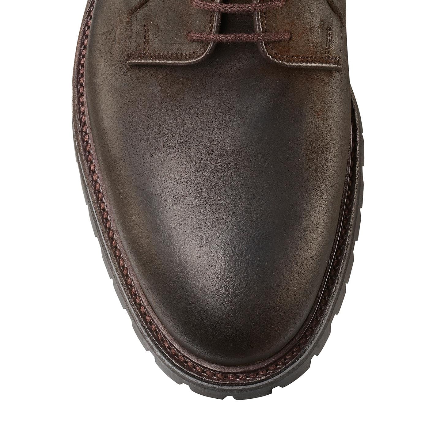 Lanark 3 Dark Brown Rough-Out Suede - Image 4
