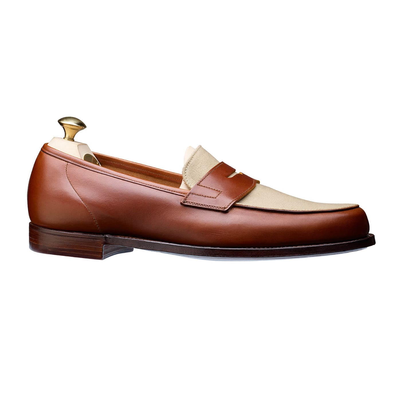 Richmond 2 Tan Burnished Calf & Stone Canvas - Image 3